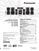 Panasonic SCVK750 Owner's manual