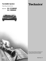 Technics sl 1210m5g Owner's manual