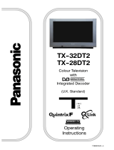 Panasonic TX32DT2 Operating instructions
