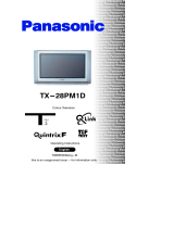 Panasonic TX28PM1D Operating instructions