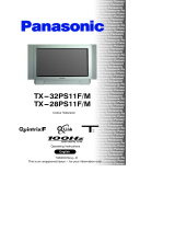 Panasonic TX32PS11FM Operating instructions