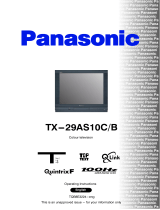 Panasonic TX29AS10CB Operating instructions