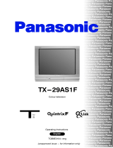 Panasonic QuintrixF TX-29AS1F Operating instructions