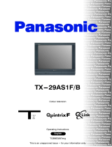 Panasonic TX29AS1FB Operating instructions