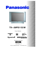 Panasonic TX29PS11DM Operating instructions
