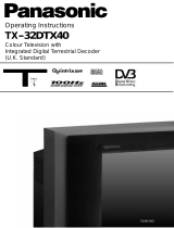 Panasonic TX32DTX40 Operating instructions