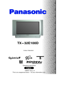 Panasonic TX32E100D Operating instructions