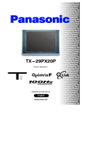 Panasonic TX29PX20P Operating instructions