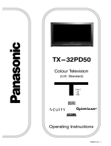 Panasonic TX32PD50 Operating instructions