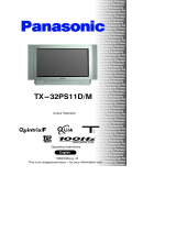 Panasonic TX32PS11DM Operating instructions