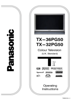 Panasonic TX36PG50 Operating instructions