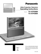 Panasonic TX47P500X Operating instructions