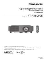 Panasonic PTAT5000E Operating instructions