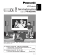 Panasonic PTAE500U User manual