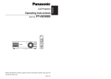 Panasonic PTAE900E Operating instructions