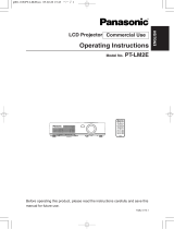 Panasonic PTLM2E User manual