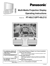 Panasonic PT45LC12 User manual