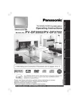 Panasonic PVDF2702 Operating instructions