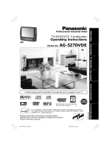 Panasonic AG527DVDE Operating instructions