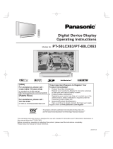 Panasonic PT50LCX63 User manual