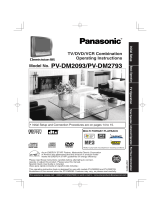 Panasonic PVDM2093 Operating instructions