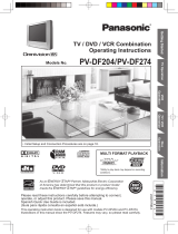 Panasonic PVDF274 - DVD/VCR/TV COMBO Operating instructions
