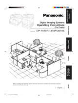Panasonic DP1510 Operating instructions