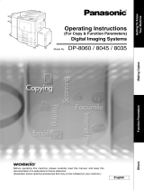 Panasonic DP8060 Operating instructions