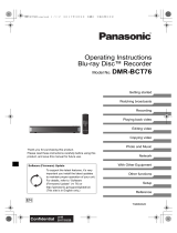 Panasonic DMRBCT76EN Operating instructions