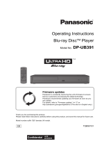 Panasonic DPUB391EB Operating instructions