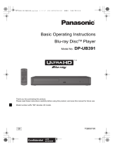 Panasonic DPUB391EB Operating instructions