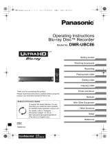 Panasonic DMRUBC86EN Operating instructions