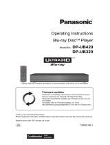 Panasonic DPUB320EB Operating instructions