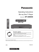 Panasonic DPUB9000EG Operating instructions
