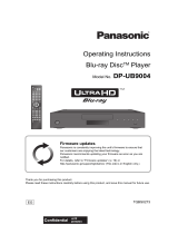 Panasonic DPUB9004EG Operating instructions