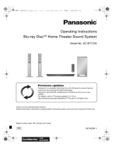 Panasonic SCBTT230EB Operating instructions