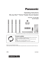 Panasonic SCBTT800EG Operating instructions
