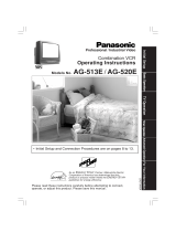 Panasonic AG520E Operating instructions