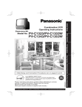 Panasonic PVC1333W Operating instructions