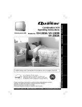 Quasar VV1303A - MONITOR/VCR Operating instructions