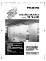 Panasonic KX-FLM651 User manual