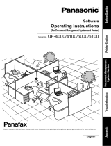 Panasonic UF4000 Operating instructions