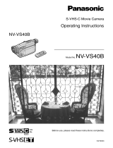 Panasonic NVVS40EGM Operating instructions