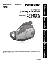Panasonic PVL552K Operating instructions