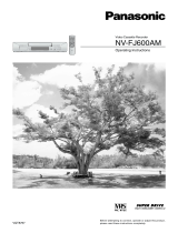 Panasonic NVFJ600AM Operating instructions