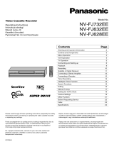 Panasonic nv fj 628 Owner's manual