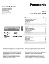 Panasonic NVFJ730SERISE Operating instructions