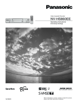 Panasonic NVHS860EE Operating instructions