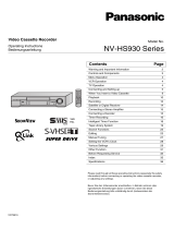 Panasonic NVHS930EG Owner's manual
