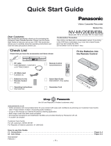 Panasonic NVMV20EB Operating instructions